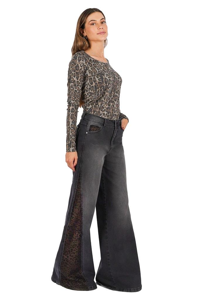 Jeans Ivet Negro Anima Print Divino Jeans