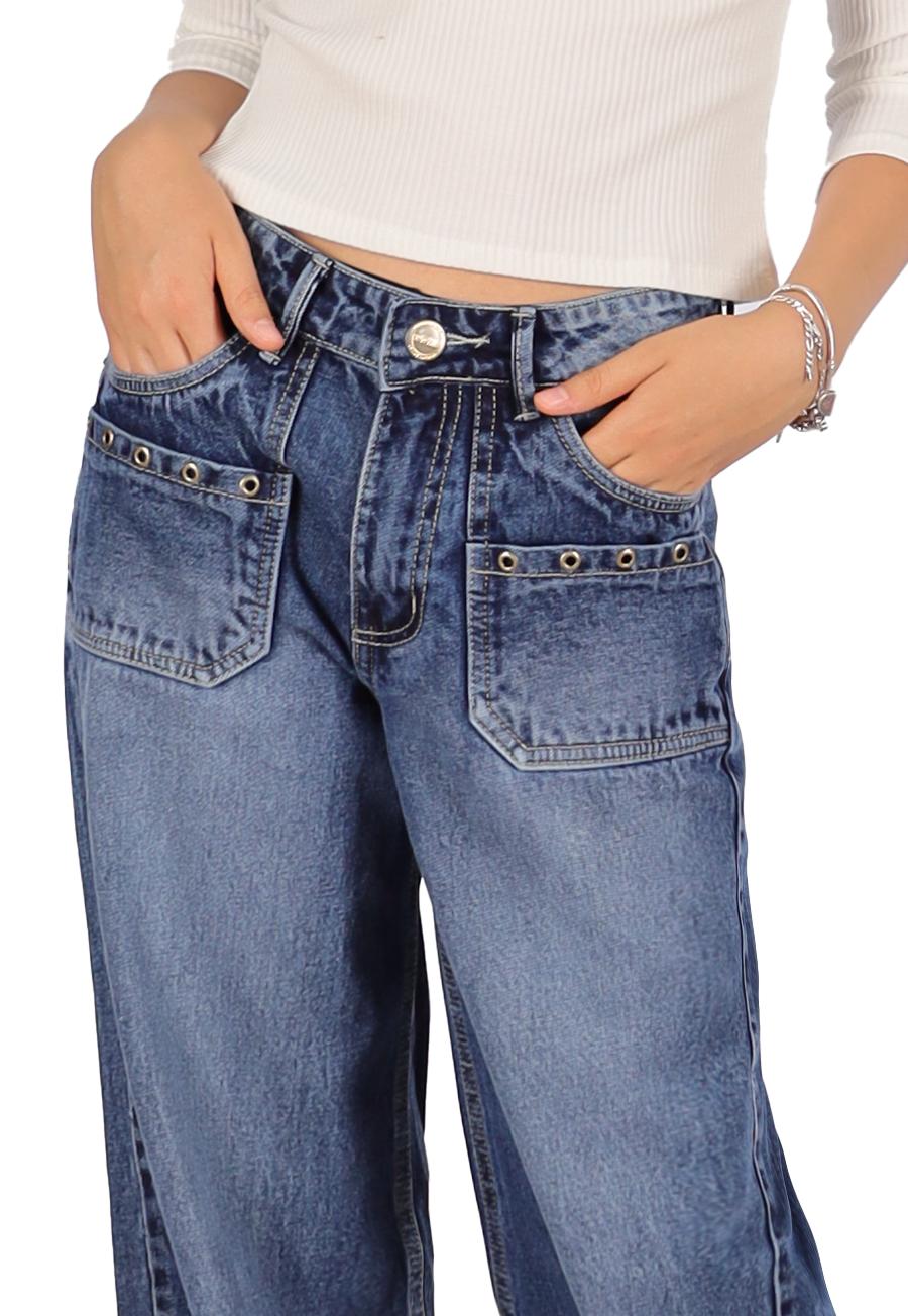 Jeans Nicol I Azul Divino Teen