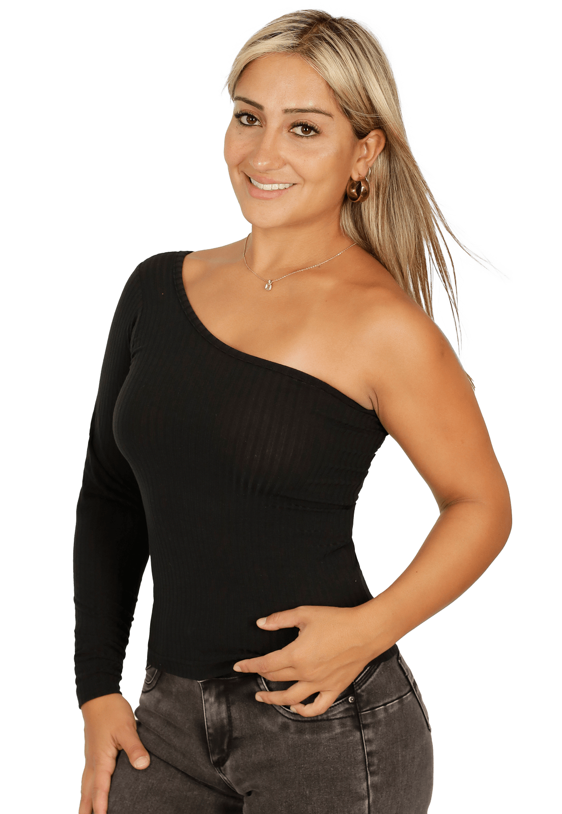 Polera Aline I Negra Divino Jeans