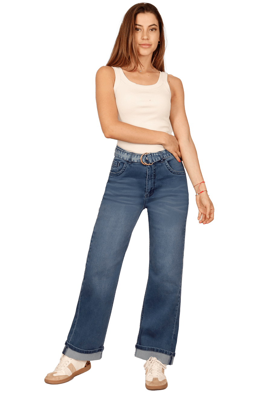 Jeans Demi I Azul Medio Divino Jeans