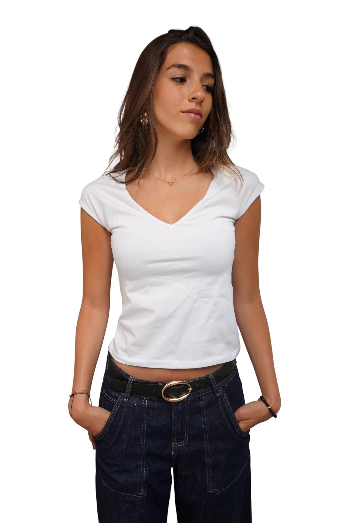 Polera Mabel II Blanca Divino Jeans